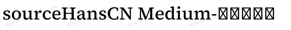 sourceHansCN Medium字体转换
